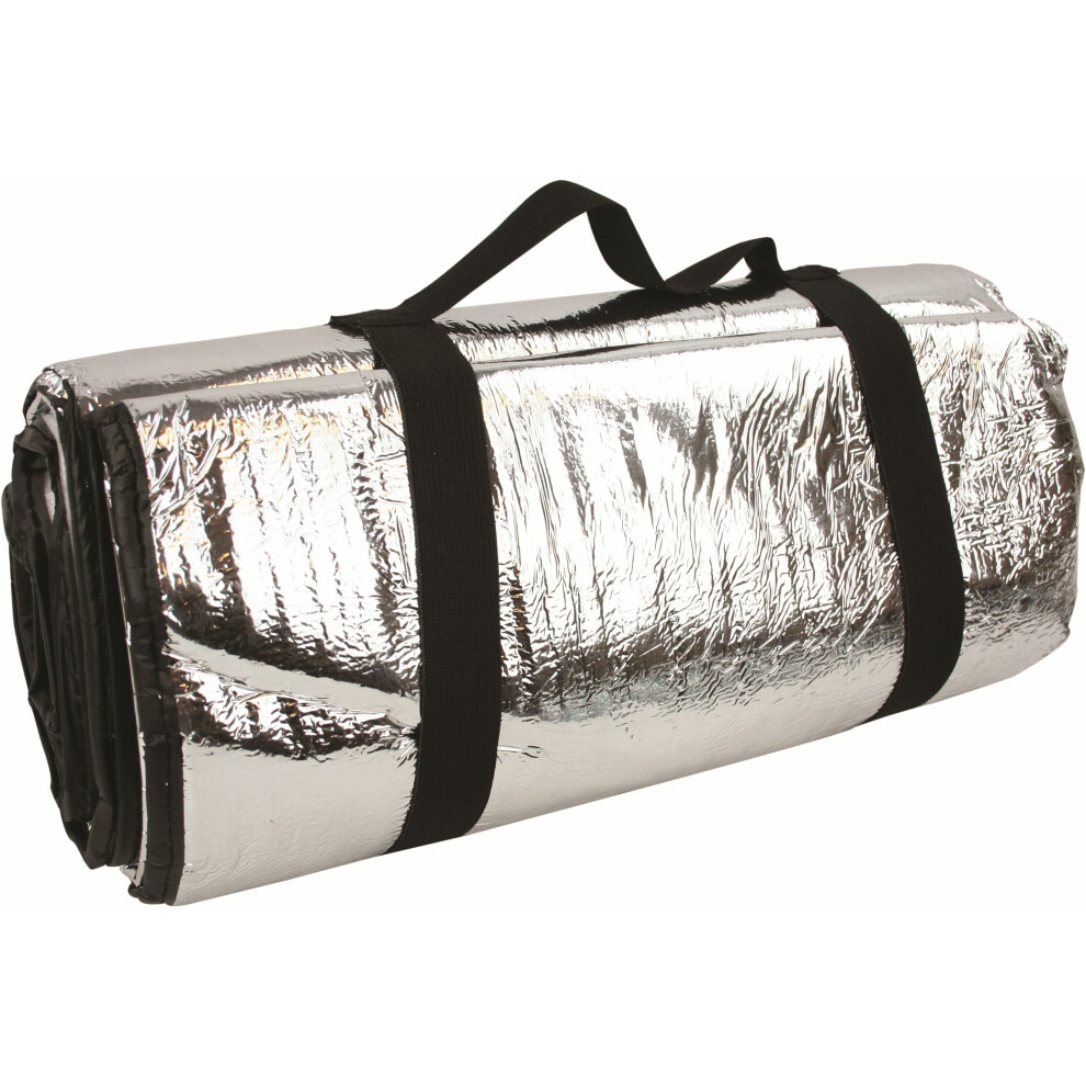 Reflective Foil Thermo Survival Blanket - Highlander Silver Padded -  blanket survival thermo highlander silver reflective padded