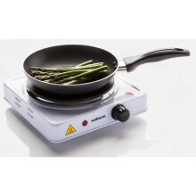 Sabichi Electric Single Hob, 1.5 Kw - sabichi single electric hob plate 15kw easy clean variable temperature solid portable non slip 1500w hot