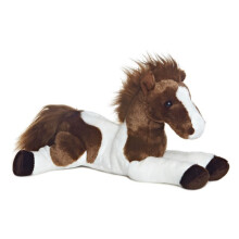 12" Brown & White Flopsie Tola Horse Soft Toy - Aurora Plush New Cuddly 12 - aurora plush new horse toy cuddly 12 tola flopsies soft teddy inch