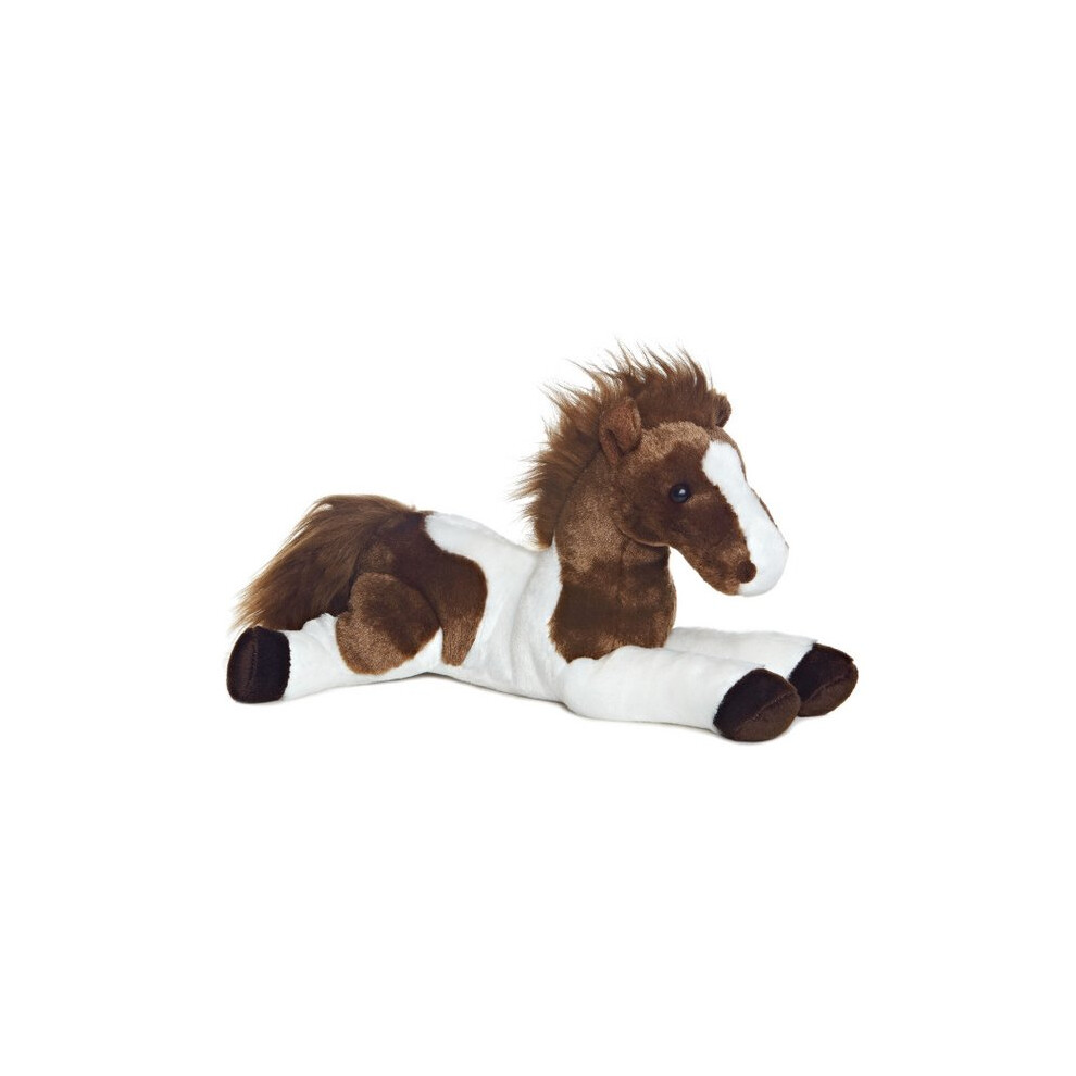 12" Brown & White Flopsie Tola Horse Soft Toy - Aurora Plush New Cuddly 12 -  aurora plush new horse toy cuddly 12 tola flopsies soft teddy inch