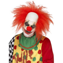 Smiffy's 44898 Deluxe Clown Wig (one Size) - Fancy Dress Mens Halloween Horror - deluxe clown wig fancy dress mens halloween horror accessory red