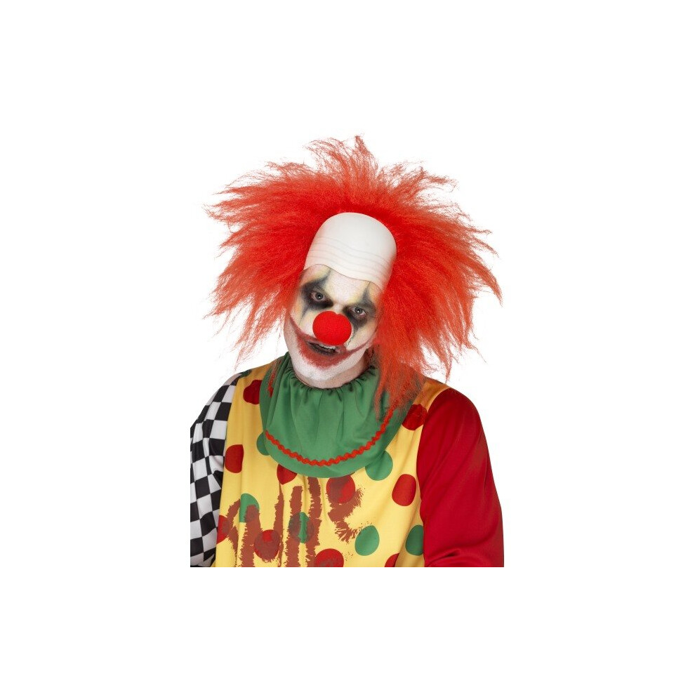 Smiffy's 44898 Deluxe Clown Wig (one Size) - Fancy Dress Mens Halloween Horror -  deluxe clown wig fancy dress mens halloween horror accessory red