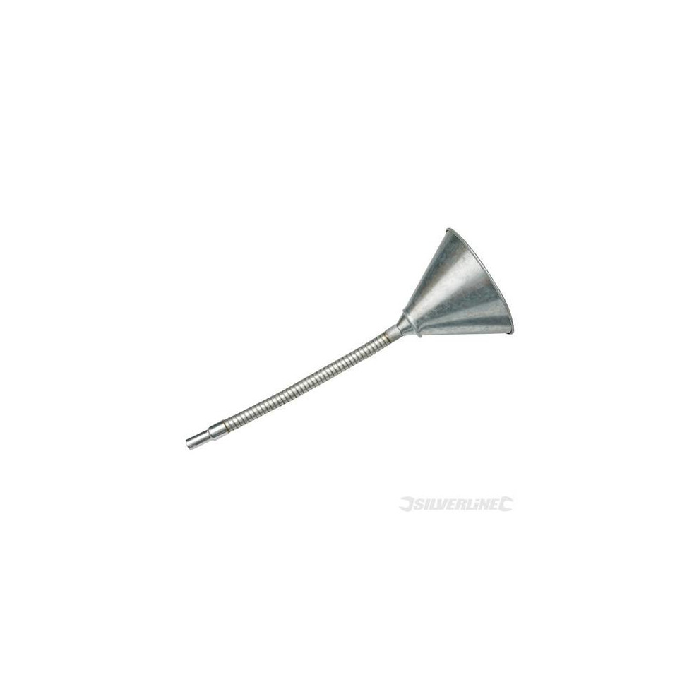 150mm Flexible Steel Funnel - Silverline 868860 -  flexible steel funnel silverline 868860 150mm