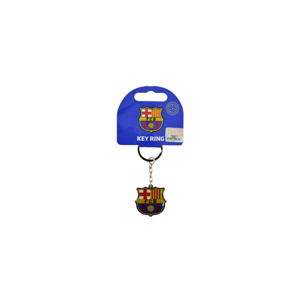 Barcelona Crest Keyring - Fc Football Official Club Uk -  barcelona keyring fc football crest official club uk