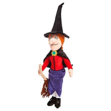 15.5" Room On The Broom Witch With Broom Soft Toy - Plush Doll - broom witch plush toy soft doll - Plush Soft Toy