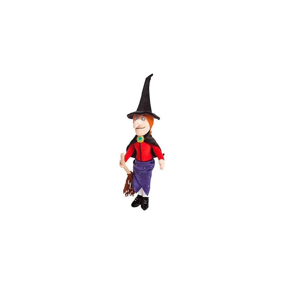 15.5" Room On The Broom Witch With Broom Soft Toy - Plush Doll -  broom witch plush toy soft doll