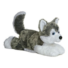 12" Flopsie Shadow Husky Soft Toy - Aurora Plush New Cuddly 12 Flopsies Teddy -  aurora plush toy shadow husky new cuddly 12 flopsie flopsies soft
