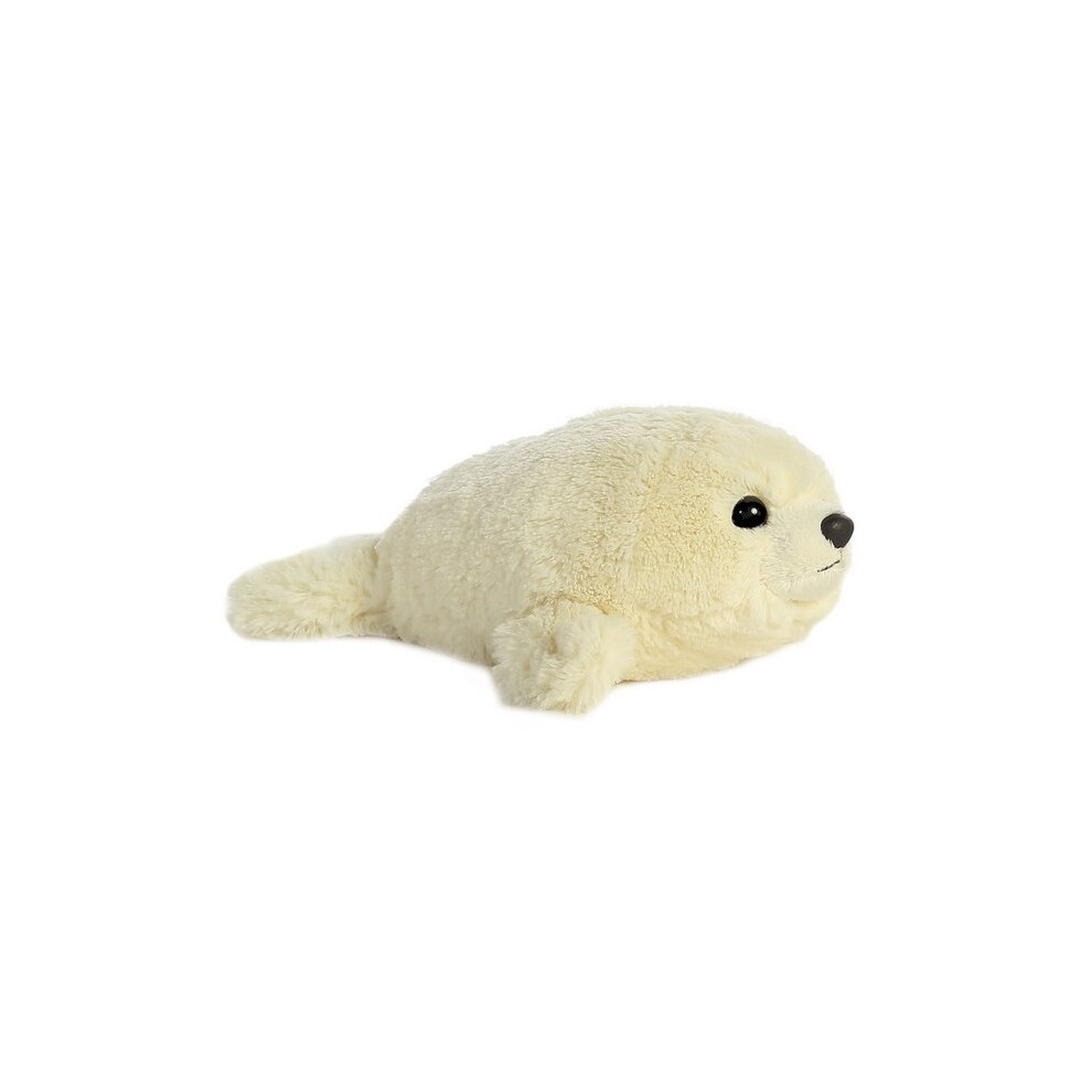 8" White Mini Flopsie Baby Harp Seal Soft Toy - Aurora Plush Cuddly New World -  aurora plush harp seal toy mini baby flopsie cuddly new world soft