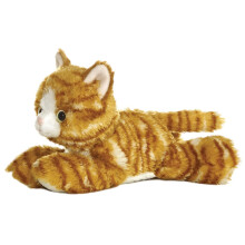 8" Ginger Mini Flopsie Molly Cat Soft Toy - Aurora World 8inch New Plush - aurora cat mini molly flopsie world 8inch new plush - Plush Soft Toy