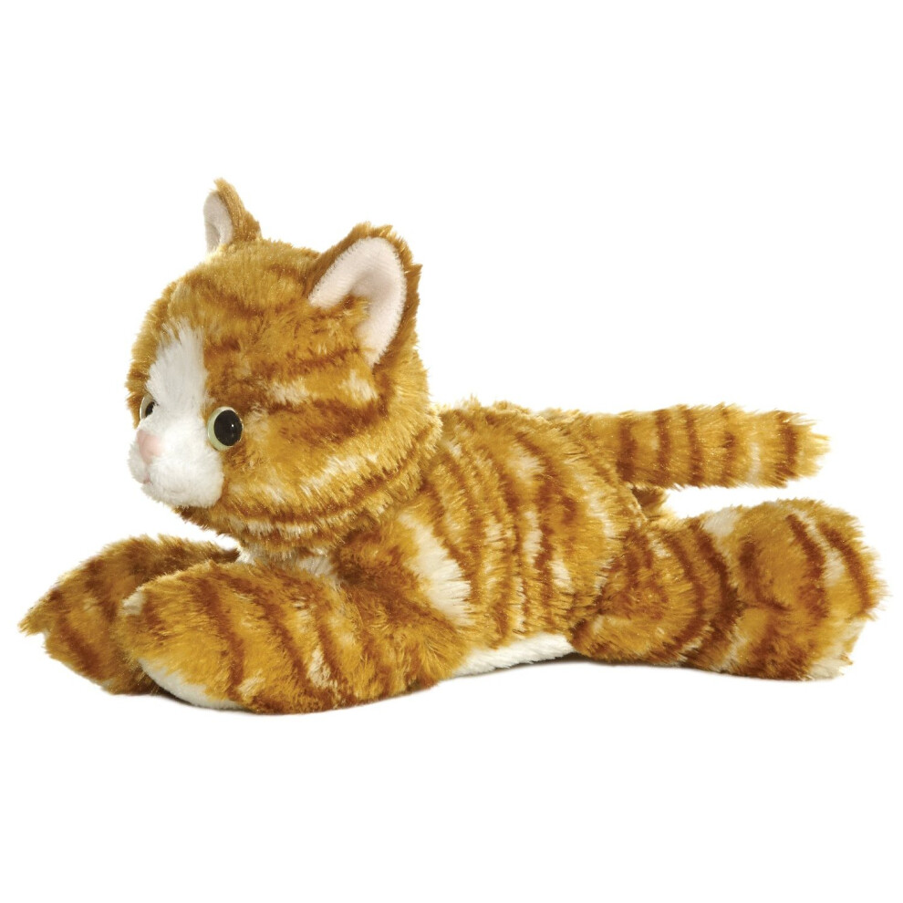 8" Ginger Mini Flopsie Molly Cat Soft Toy - Aurora World 8inch New Plush -  aurora cat mini molly flopsie world 8inch new plush