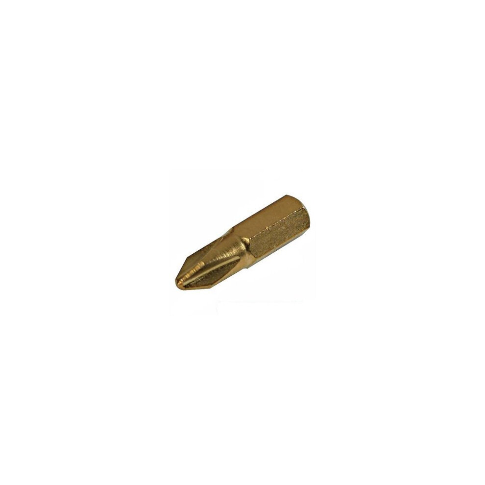 Silverline Phillips Gold Screwdriver Bits 10pk Ph1 - 934108 No1 25mm -  gold bits screwdriver phillips silverline ph1 934108 10pk no1 25mm