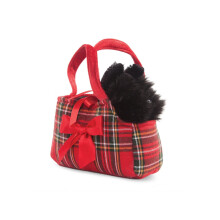 8" Fancy Pal Scottie In A Tartan Bag - Auror World 8inch New - scottie bag aurora fancy tartan pal world 8inch new - Plush Soft Toy