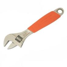 Silverline Adjustable Wrench Length 300mm - Jaw 32mm - 598474 Soft Grip Tool -  adjustable silverline wrench 300mm length jaw 598474 32mm soft grip