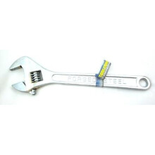 Toolzone 18in Standard Adjustable Spanner - 18 Wrench Heavy Duty 450mm Large -  adjustable spanner 18 wrench heavy duty 450mm large tool monkey pipe