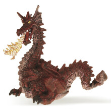 Estatueta de plástico Dragão Vermelho - PAPO - 12 (L) x 10 cm (A) - Para crianças a partir de 3 anos