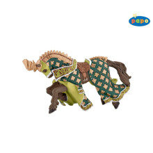 Figurine Cheval du Maître des armes cimier dragon - PAPO - LE MONDE MEDIEVAL - Mixte - Intérieur