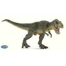 Figurine T-Rex rennend groen - Papo - De Dinosaurussen - Bruin - Voor Kinderen - Unisex - Vanaf 3 Jaar