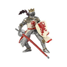 Figurinha Rei com Dragão Vermelho - PAPO - O MUNDO MEDIEVAL - Para Crianças - A partir de 3 anos