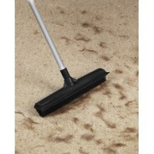 Rubber Broom With Extending Handle - Supahome Bristled Pet Hair Floor Sweeper -  rubber broom extending handle supahome bristled pet hair floor