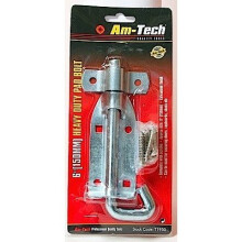 6" Pad Bolt And Screws - bolt 6 pad screws heavy duty shed 150mm lock door am tech