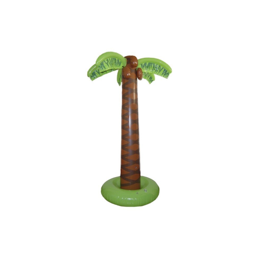 Smiffy's 180Cm Inflatable Palm Tree - Hawaiian Party Trees 6Ft Beach - Palm Inflatable Tree Hawaiian Party Trees 6Ft Beach Green/Brown