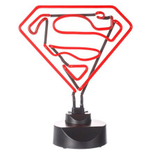 Superman Neon Light -  light superman neon dc comics lamp night logo classic sign 30cm