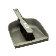 Silver Soft Fill Dustpan And Brush Set - Elliott Dusting Kitchen Cleaning - dustpan brush elliott set silver dusting kitchen soft cleaning utility