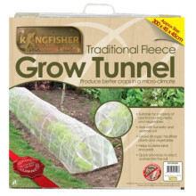 Fleece Plant Growing Tunnel - tunnel grow fleece 3m cloche plant protection garden mini greenhouse frost allotment veg plants propagator