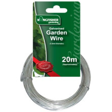 GSW103 1.2mm Galvanised Garden Wire, 20m - Strong, Rust-Proof Tie & Support Wire for Garden & Fencing