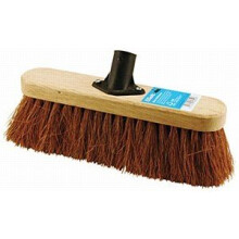 29cm Coco Fill Broom - Fsc 11.5" Platform Wooden Brush Head Floor Sweep Clean - Fsc 29cm 11.5" Coco Fill Platform Wooden Broom Brush Head Floor Sweep