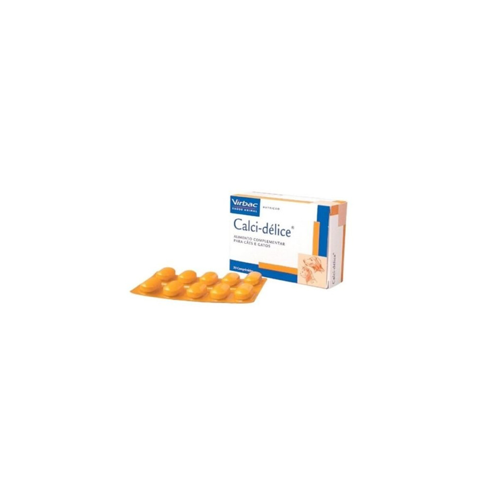 Virbac Calci Delice - Supplementation For Dogs 30 Tablets