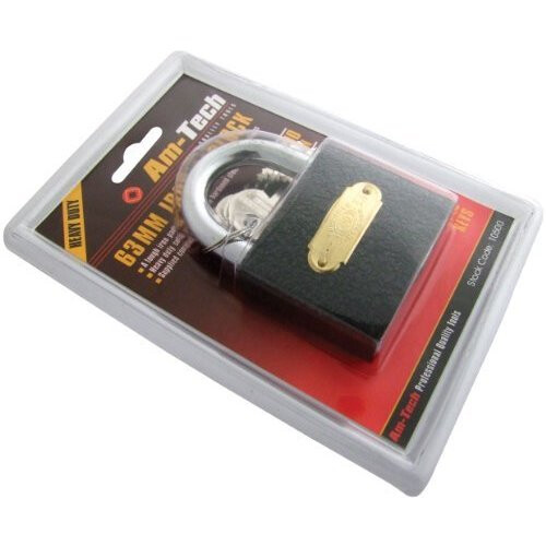 63mm Iron Padlock - Heavy Duty Security -  63mm iron padlock heavy duty security