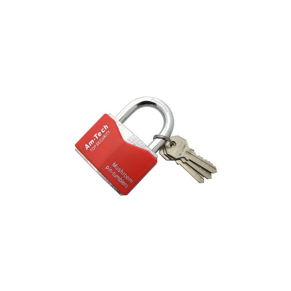 60Mm Rhombic Chrome Plated Iron Padlock - Security 3 Keys Amtech Padlocks Heavy - Chrome Plated Rhombic Security Padlock Iron 3 Keys 60Mm Amtech 5032759038664