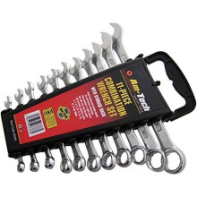 11pc Combination Spanner Set With Rack - Garage New Wrench 619mm Mechanic -  combination spanner set rack garage new 11pc wrench 619mm mechanic