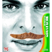 Moustache - Blonde - 6 Styles - moustache beard disco 70s fancy dress blonde oliba 1970s fake artificial