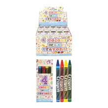 Crayon Wax 4pc Box 9cm -