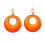 Adult fluorescent orange earrings 1