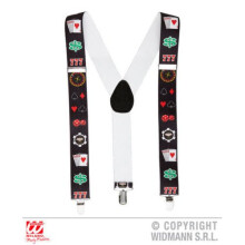 Adults Poker Braces -  braces poker belt vegas gambling fancy dress accessory