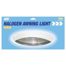 White Awning Light With Halogen Bulb - Maypole 82961 - maypole awning light halogen bulb white 82961