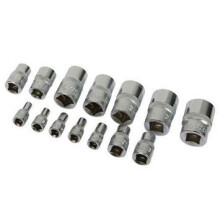 Silverline E4-e24 Socket Extension Set 14pce E4 - E24 - 14 38 12 Torx Drive Ext -  set socket 14 38 12 torx silverline drive e4 e24 ext 675072 trx