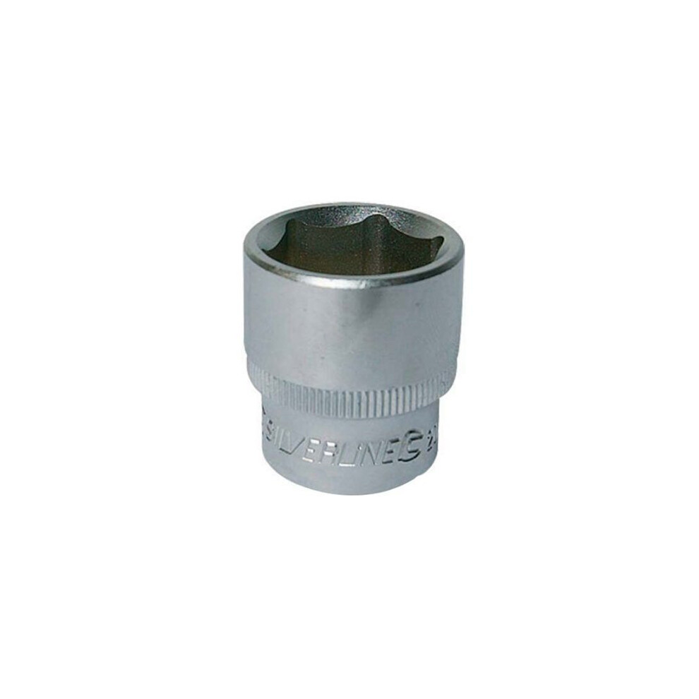 Silverline Socket 3/8" Drive 6pt Metric 21mm - 38 423410 -  metric drive silverline socket 38 21mm 423410