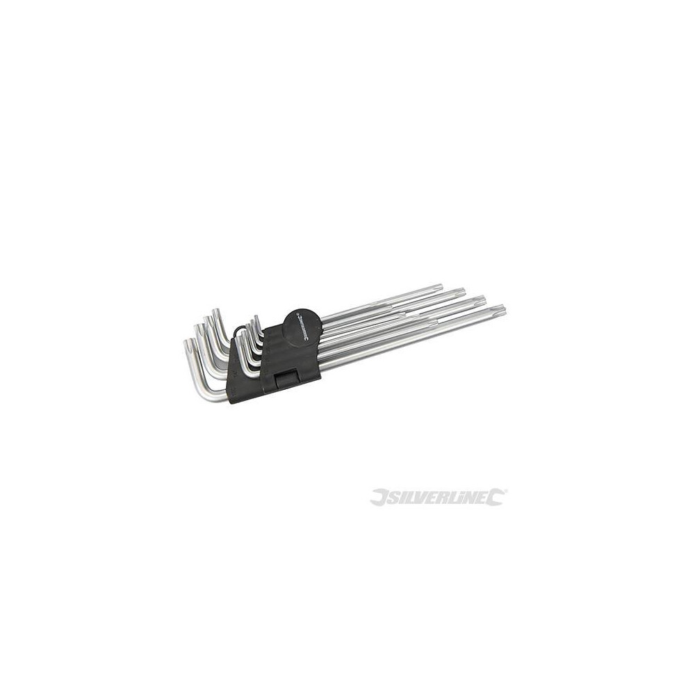 Silverline T10 - T50 Key Expert Set 9pce T10 - T50 - Torx T10 394985 Pieces -  set key expert silverline torx t10t50 394985 9pce pieces