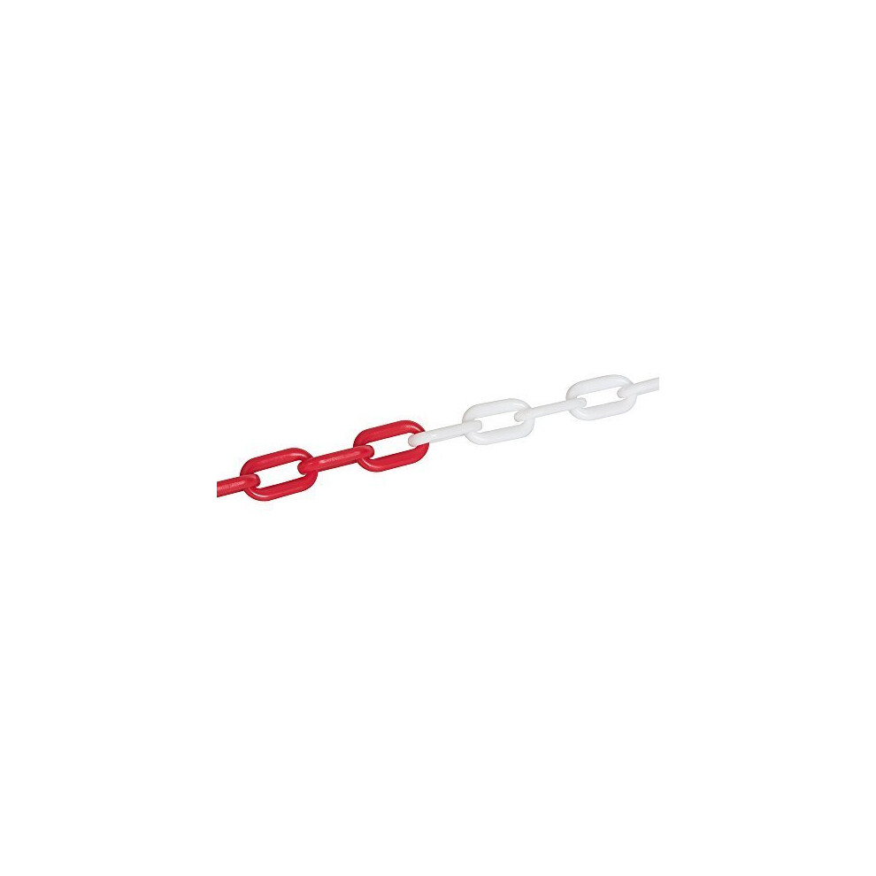 Fixman Plastic Chain 6mm x 5m Red/white - Plastic Chain Redwhite 5m 6mm Metre -  plastic chain fixman redwhite 5m 6mm metre hazard warehouse health