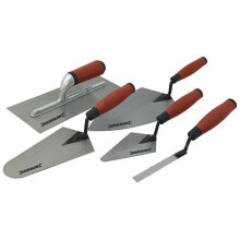 Silverline Soft-grip Trade Trowel Set 5pce 5pce - Softgrip 395016 Pieces - trowel set 5pce silverline trade softgrip 395016 pieces