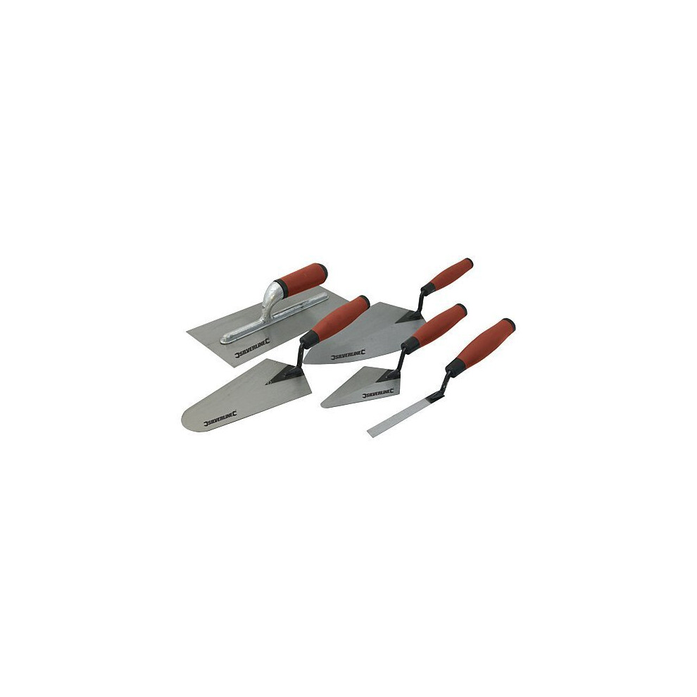 Silverline Soft-grip Trade Trowel Set 5pce 5pce - Softgrip 395016 Pieces -  trowel set 5pce silverline trade softgrip 395016 pieces