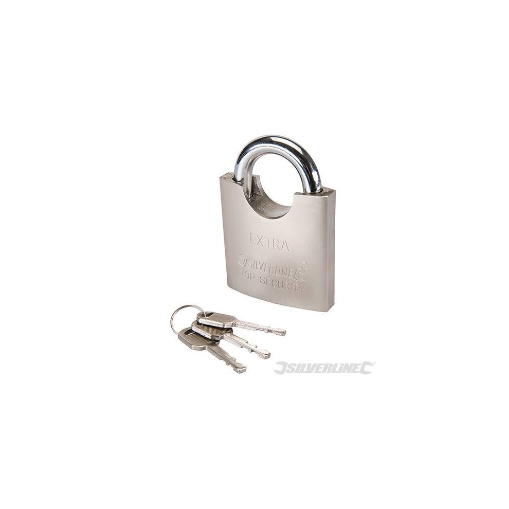 Silverline Shrouded Padlock 70Mm - 260329 - Padlock Shrouded 70Mm 260329