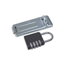Combination Padlock And Hasp - Staple Heavy Duty Security Shed Gate Secure - combination hasp padlock staple heavy duty security shed gate secure