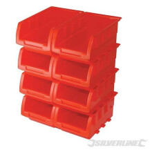 Silverline Stacking Boxes Set 8pce 165 x 105 x 75mm - 250968 Storage -  x stacking boxes set silverline 8pce 165 105 75mm 250968 storage