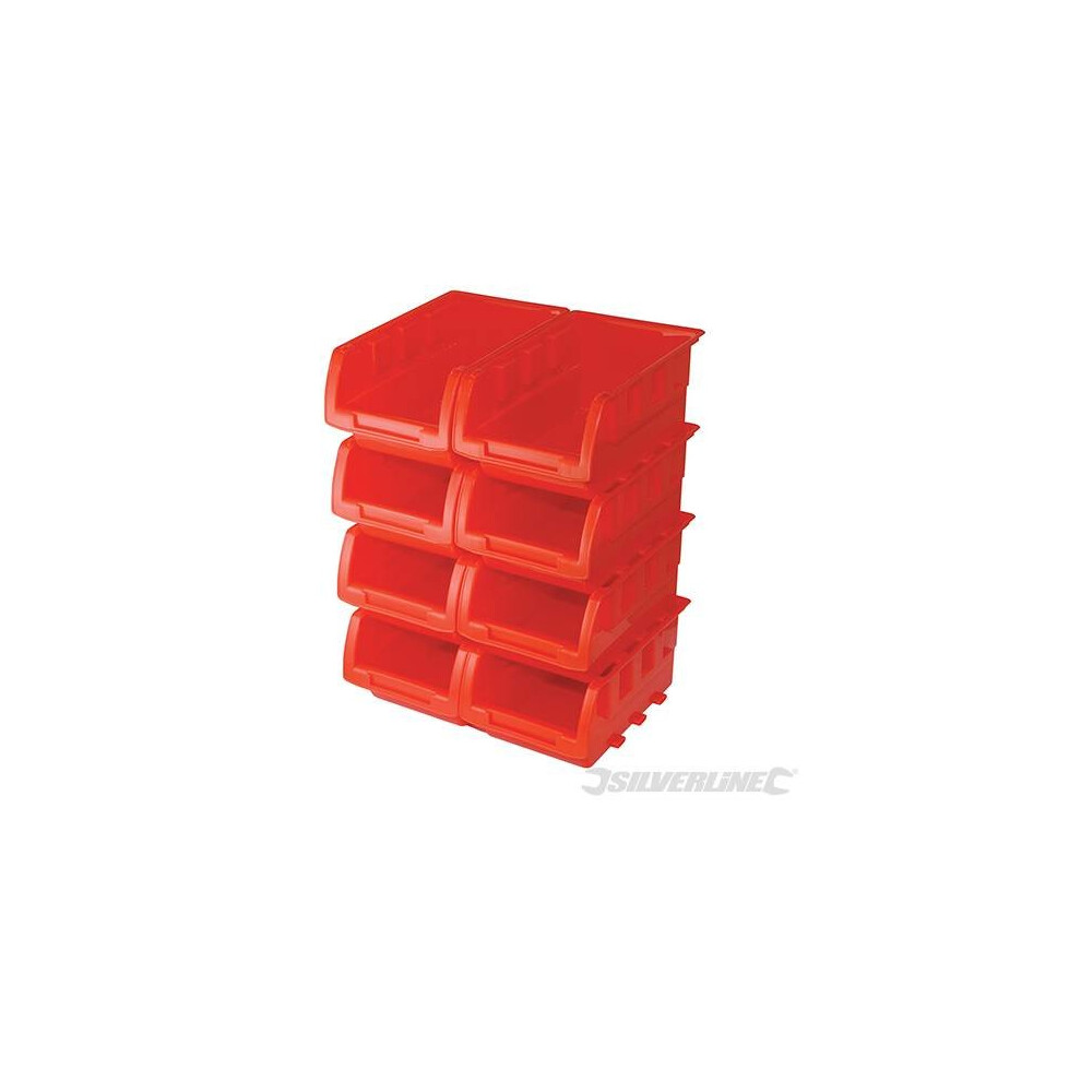 Silverline Stacking Boxes Set 8pce 165 x 105 x 75mm - 250968 Storage -  x stacking boxes set silverline 8pce 165 105 75mm 250968 storage