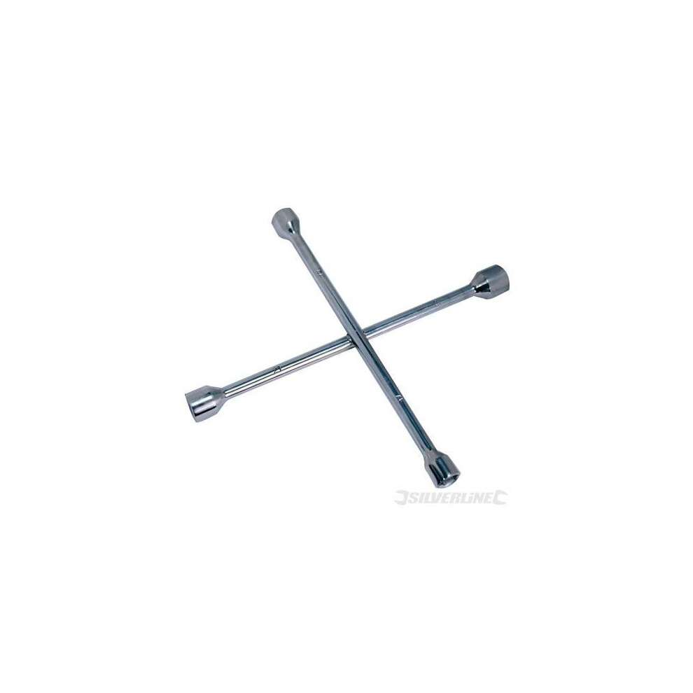 17, 19, 21 & 23mm Cross Wrench - 17 19 Silverline 380629 Wheel Automotive -  wrench cross 17 19 21 silverline 23mm 380629 wheel automotive